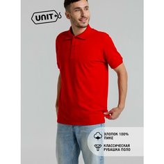 Поло Unit, размер 52, красный