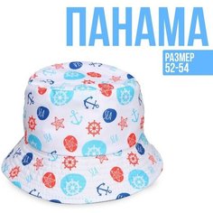 Панама Overhat Морской, размер 54, синий
