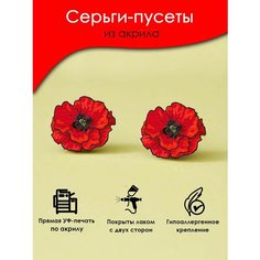 Серьги пусеты Mr. Znachkoff