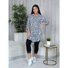 Туника LOVETEX.STORE, размер 50, белый/черный