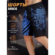 Шорты спортивные Barracuda, размер XXL, черный/синий