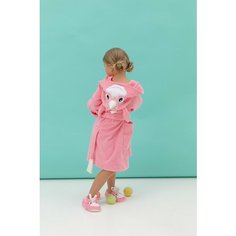 Халат Fluffy Bunny, размер 134-140, светло-розовый