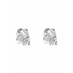 Серьги пусеты Kalinka modern story, серебристый