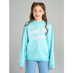 Джемпер АЙVА, размер 146, голубой/розовый