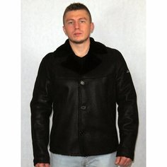 Дубленка Паршков Е.В., размер 46, коричневый