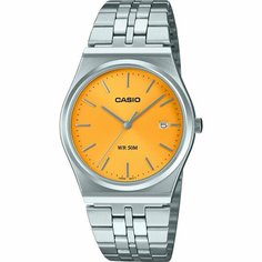 Наручные часы CASIO, желтый, серебряный