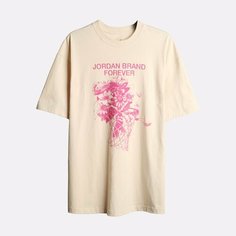 Футболка Jordan Oversized Graphic, 1 шт., размер M, бежевый