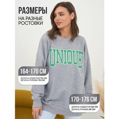 Свитшот АВАНТЮРА, размер One Size, , серый меланж