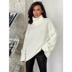 Свитер MATRESHKA_LOVE, размер one size, , белый