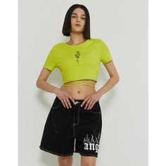 Топ Gloria Jeans Ready! Steady! Go!, размер 10-12л/146-152, салатовый