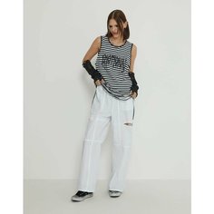 Брюки спортивные Gloria Jeans Ready! Steady! Go!, размер 12-14л/158-164, white
