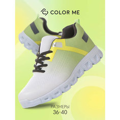 Кроссовки Color Me, полнота 7 (RU)/ на среднюю и широкую стопу, размер 40, белый-зеленый