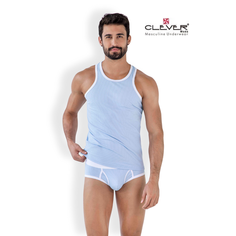 Майка спортивная CLEVER Moda, размер S, голубой