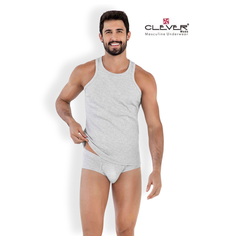 Майка CLEVER Moda, размер S, серый