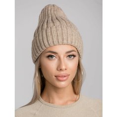 Шапка бини INVERNO, размер 54-58, бежевый меланж