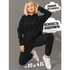 Костюм спортивный Karamelina, размер 2XL, черный