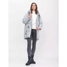 Пуховик RM shopping, размер 46-48, серо-голубой