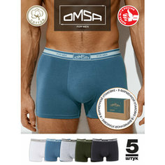 Трусы Omsa, комплект из 5 шт., размер 52(2XL), мультиколор