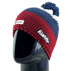 Шапка Eisbar star pompon ska, размер OneSize, белый, синий, красный