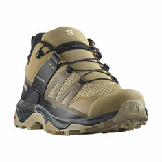 Кроссовки Salomon X Ultra 4, полнота G (EU)/ на среднюю и широкую стопу, размер UK 9,5; EUR 44; USA 10; 28 см (примерно на российский 42,5*), бежевый, черный, коричневый