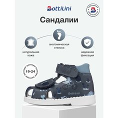 Сандалии Bottilini, размер 20, мультиколор, синий