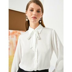 Рубашка KOTON, размер 38, светло-бежевый