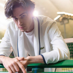 Халат LACOSTE, размер 56/60, белый