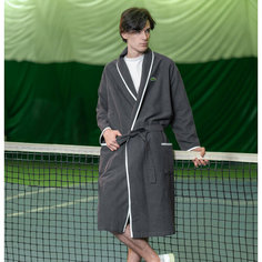 Халат LACOSTE, размер 50/54, серый