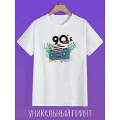 Футболка CoolPodarok, размер 48, white