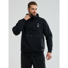 Худи PUMA First Mile Double Knit Hoodie, размер L, , чёрный