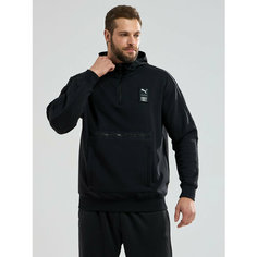 Худи PUMA First Mile Double Knit Hoodie, размер XL, , чёрный