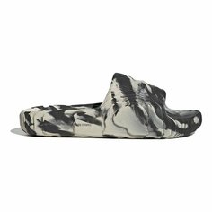 Шлепанцы adidas, размер 9 UK, черный, белый