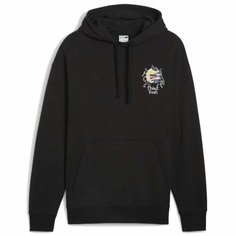 Толстовка PUMA DOWNTOWN Graphic Hoodie, размер s, , чёрный
