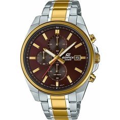 Наручные часы CASIO, золотой, серебряный, бордовый