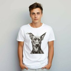Футболка PrintLemura с доберманом, размер 50, с доберманом 3