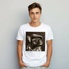 Футболка PrintLemura с французским бульдогом, размер 56, с французским бульдогом 3