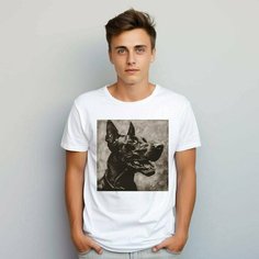 Футболка PrintLemura с доберманом, размер 56, с доберманом 4