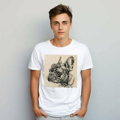 Футболка PrintLemura с французским бульдогом, размер 56, с французским бульдогом 5