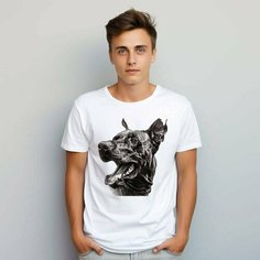 Футболка PrintLemura с доберманом, размер 54, с доберманом 2