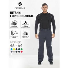 Брюки FORCELAB Горные лыжи и Сноуборд, размер L, темно-синий
