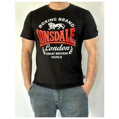 Футболка LONSDALE, размер M, черный