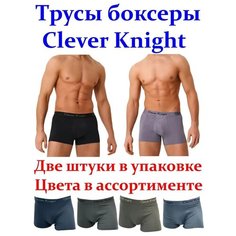 Трусы Clever Knight, комплект из 2 шт., размер 3XL, ассорти