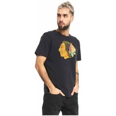 Футболка Atributika & Club Chicago Blackhawks, размер XL, черный
