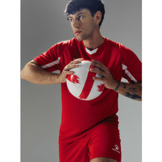 Форма спортивная Kelme футбольная форма Football Suit, размер 2XL, красный/белый