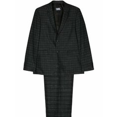 Костюм классический Karl Lagerfeld, размер 52 IT, черный