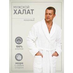 Халат , размер 50, белый Полотенца оптом