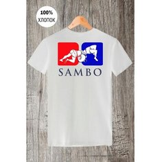 Футболка Zerosell Sambo Самбо, размер M, белый