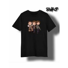 Футболка Zerosell сверхъестественное supernatural, размер XXL, чёрный