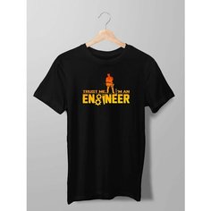 Футболка Futbolkoff с надписью инженер engineer, размер XXXL, чёрный