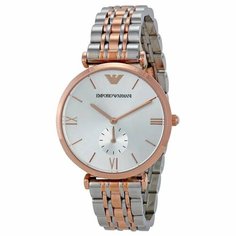 Наручные часы EMPORIO ARMANI Retro, серебристый/розовое золото